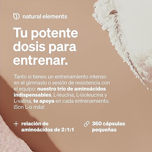 BCAA – 360 cápsulas pequeñas – aminoacidos esenciales: leucina, isoleucina y valina – veganos, alta dosificación, sin aditivos – producido en Alemania y probado en laboratorio