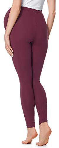 Be Mammy Leggins Premamá Embarazo Ropa Deporte BE20-230 (Granate, L)