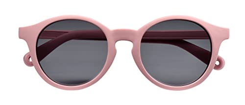 Béaba Gafas de sol para niños de 4 a 6 años, Protección 100% UV - CAT 3, Protección lateral, Comodidad óptima, Patillas ajustables en 360°, Rosa de niebla