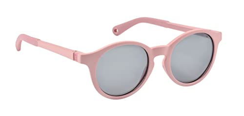 Béaba Gafas de sol para niños de 4 a 6 años, Protección 100% UV - CAT 3, Protección lateral, Comodidad óptima, Patillas ajustables en 360°, Rosa de niebla