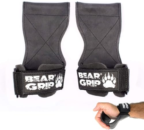 BEAR GRIP - Guantes para Levantamiento de Pesas (Rubber, Small)