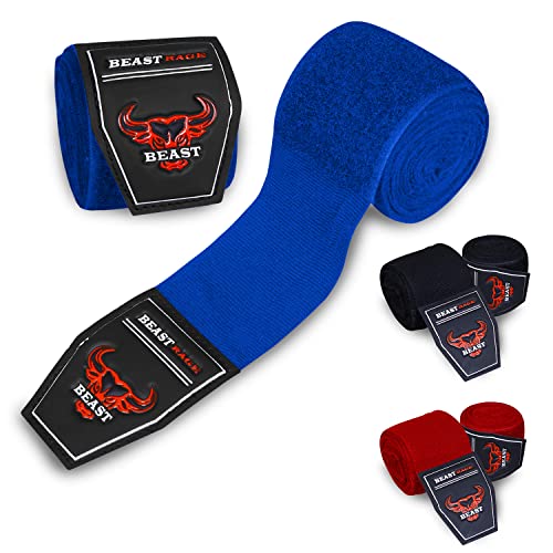 Beast Rage Vendas de Boxeo Vendas elástica para MMA Vendajes DE Mano Boxeo ELÁSTICAS Kick Boxing Muay Thai 2,5M 4,5m