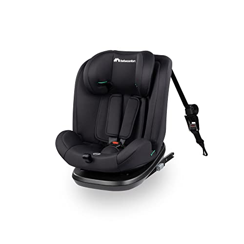 Bebeconfort Ever Fix i-Size Silla de coche isofix grupo 123 reclinable 4 posiciones, protectores laterales, para niños de 15 meses a 12 años, Color Black Mist