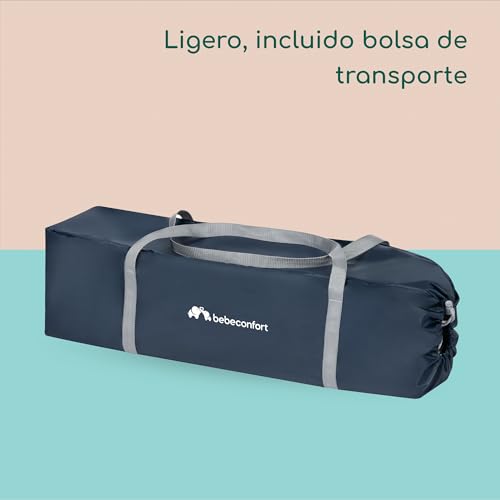 Bebeconfort Soft Dreams, cuna de viaje, altura regulable, desde el nacimiento hasta los 3 años, hasta 15 kg, Navy Blue