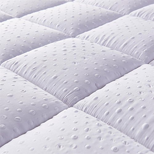 Bedecor Sobrecolchon de Microfibra 120x200, Muy Suave y Comodo Cubre Colchon con Diseño Antideslizante, 3D Massage Bubbles Lujoso Topper 120x190/200, Funda Antialérgica y Lavable a Maquina