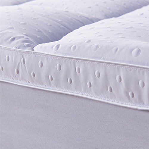 Bedecor Sobrecolchon de Microfibra 120x200, Muy Suave y Comodo Cubre Colchon con Diseño Antideslizante, 3D Massage Bubbles Lujoso Topper 120x190/200, Funda Antialérgica y Lavable a Maquina