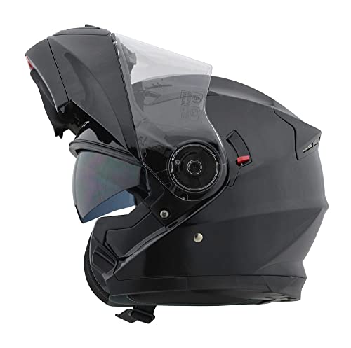 Befast | Modular Way - Casco de Moto Modular con Mentonera Abatible, Casco de Scooter Modular con Visera Abatible, Casco de Moto Modular Homologado con Doble Visera