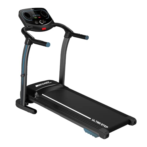 BEHUMAX - Ultra Step Cinta de Andar y Correr eléctrica y Plegable, Velocidad hasta 12 km/h, Display, pulsómetro, Bluetooth, Altavoces, 1000W Potencia