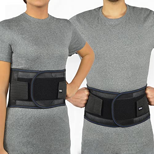 belltop Faja lumbar para hombre y mujer - Cinturón lumbar para aliviar el dolor y evitar lesiones - Diseño ergonómico y transpirable de la faja lumbar para trabajo