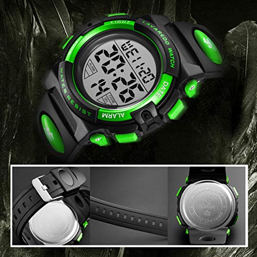 BEN NEVIS Reloj Digital para Niños, Reloj de Los Niños Deporte LED Impermeable Alarma Calendario Luminoso Multifuncional Cronógrafo Reloj de Pulsera para Niños