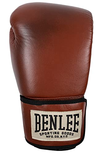 BENLEE Guantes de Boxeo de Cuero Premium Training Brown/Black/Beige 18 oz