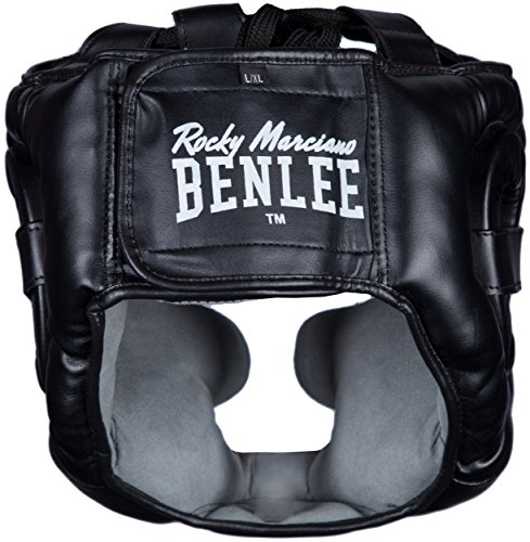 BENLEE Rocky Marciano Kopfschützer Full Protection - Casco de Boxeo, Color Negro, Talla l/XL