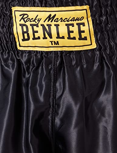 BENLEE Rocky Marciano Pantalón de Thai Caja Hombre, Hombre, Thaiboxhose, Negro, S