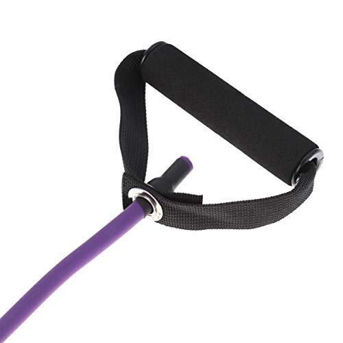 BESPORTBLE 1 Pc Gomas Elásticas Fitness Bandas De Resistencia con Mango Cuerdas De Ejercicio De Resistencia Ejercicios con Bandas Elásticas Púrpura Deportes Correa Elástica Aptitud Física