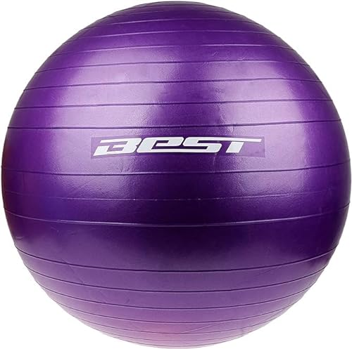 BEST P&F POWER & FITNESS Pelota de Pilates Best de 65 cm con Inflador. Pelota de Ejercicio Antigolpes, Antideslizante, Resistencia, Estabilidad para Yoga, Fitness, Gimnasio, Deporte