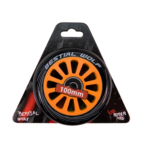 Bestial Wolf Pilot XX2 Pack Dos Ruedas Originales Diámetro 100 mm para Scooter Freestyle  Naranja