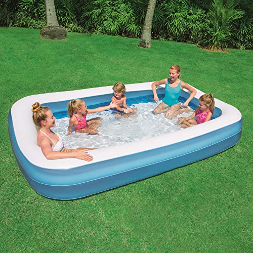 Bestway Piscina Familiar 54150 - Piscina Inflable - 305 x 183 x 46 cm - Paredes Laterales Extra Anchas - 3+