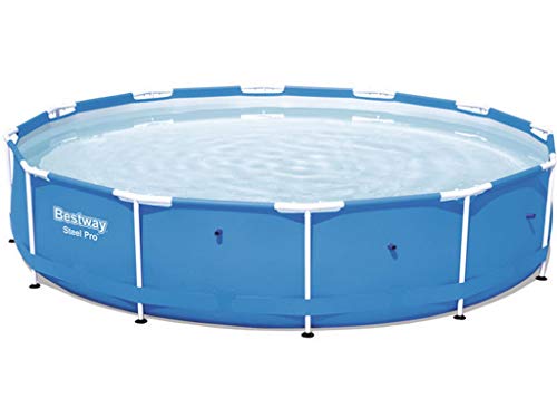 Bestway Steel Pro 56706 - Piscina (Piscina con anillo hinchable, Círculo, 6473 L, Azul, PVC, Poliéster, Acero, 0,8 mm)