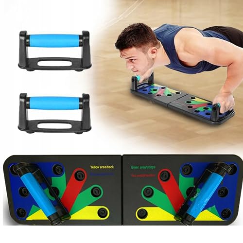 BeyinFBA, Tabla de flexiones 14 en 1, tabla de push-up portátil multifuncional para entrenamiento en casa para todo el cuerpo., Negro