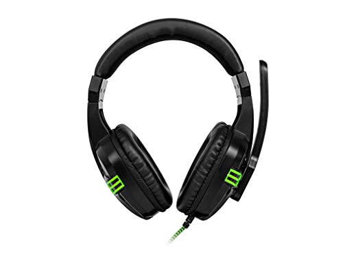 BG Typhoon - Auriculares para gaming, Negro, Verde