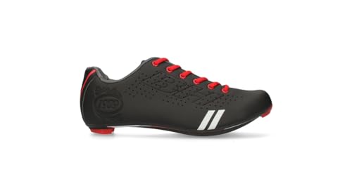 BH Zapatillas Carretera EVO Road Vintage Negro-Rojo (Negro, 43)