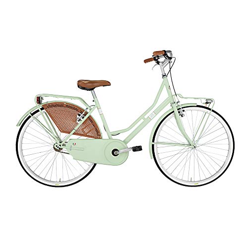 Bicicleta Holanda de Mujer de Alpina con Marco de Acero, Verde, Telaio 46 cm