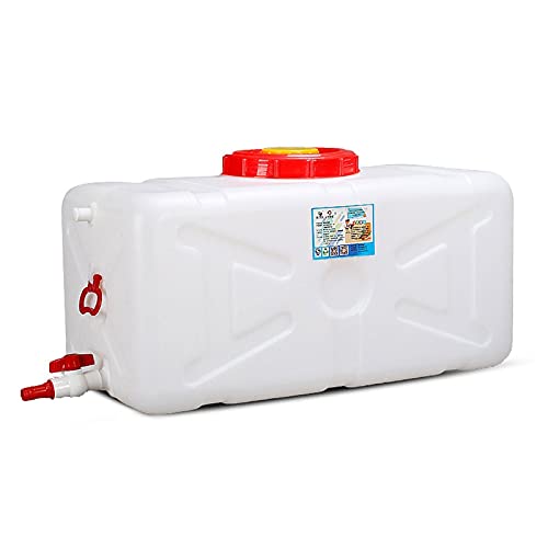 Bidón para agua BidóN PláStico Con Grifo PortáTil Agua Potable DepóSito Cubos De PláStico De Calidad Alimentaria Con Grifo Gran Capacidad Contenedores Para Exteriores O Camping, TamañO 100l(Size:25L)