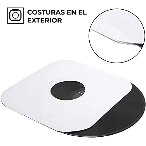 BIG FUDGE Fundas Discos de Vinilo - 50 Fundas Interiores y 50 Exteriores de 12 Pulgadas - Fundas Transparentes Antiestáticas para Vinilos - Funda libre de Ácidos