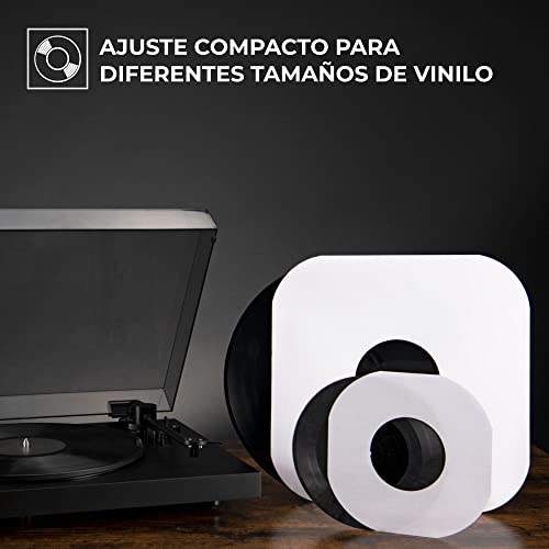 BIG FUDGE Fundas Interiores para Discos de Vinilo - 30cm x 50 uds. - Fundas de Papel de Alto Gramaje y sin Ácido para Vinilos - Funda Protectora Antiestática para LP y Sencillos