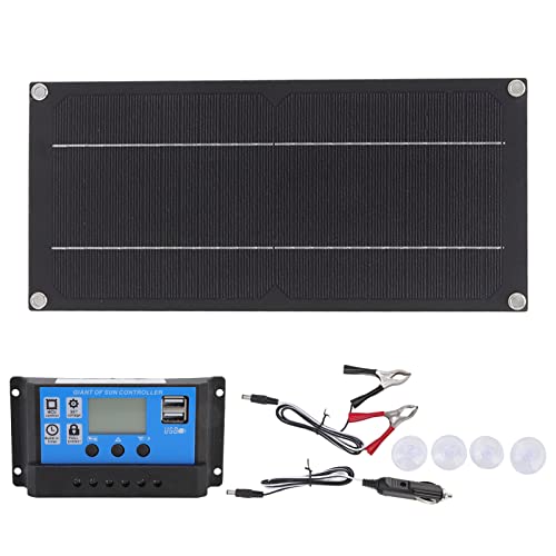 BigKing Kit de Panel Solar, 600W 18V Kit de Panel Solar 100A Controlador de Cargador de batería Kit de Carga de batería para Agricultura al Aire Libre