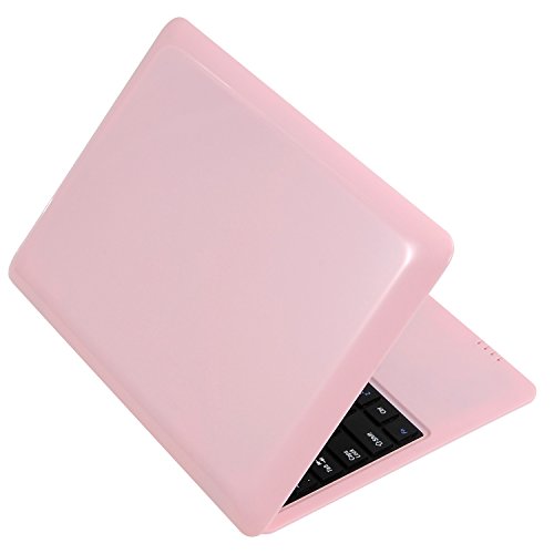 Bigmachine Portátil de 10 Pulgadas Android 6.0 Quad Core portátil Mini Netbook 8 GB WiFi Webcam Netflix Youtube Google Flash Ultra Delgado(Rosado)