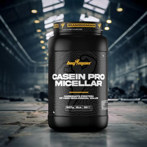 BigMan | Casein Pro Micellar 907Gr (Chocolate) | Proteína de Asimilación Lenta | Para Antes de Dormir | Crecimiento y Recuperación Muscular por la noche |