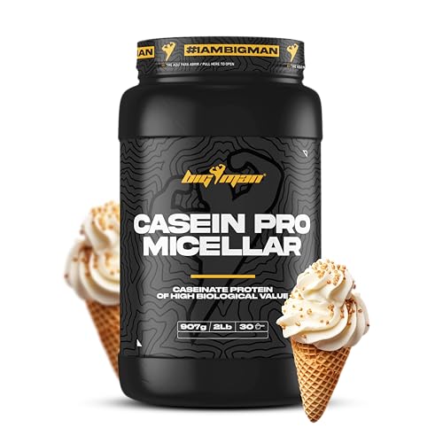 BigMan | Proteína Casein Pro 907Gr (Vainilla) | Proteína de Asmiliación Lenta | Proetína para la noche | Proteína Saciante | Proteína de Liberación Lenta | Crecimiento y Reparación Muscular