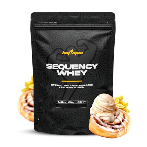 BigMan | Proteína Secuencial Whey 2Kg (Vainilla Canela) | Proteína Rica en Colageno Hidrolizado | Proteína de Suero de Leche | Ayudar a tu Ganancia Muscular | Maten tus articulaciones hidradatas|