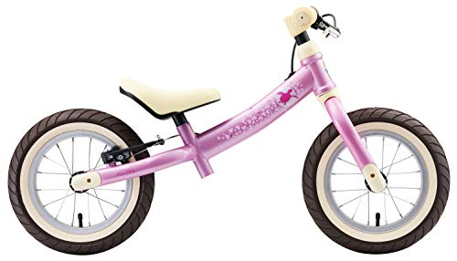 BIKESTAR 2-en-1 Bicicleta sin Pedales para niños y niñas 3-4 años | Bici con Ruedas de 12" Edición Sport | Rosa