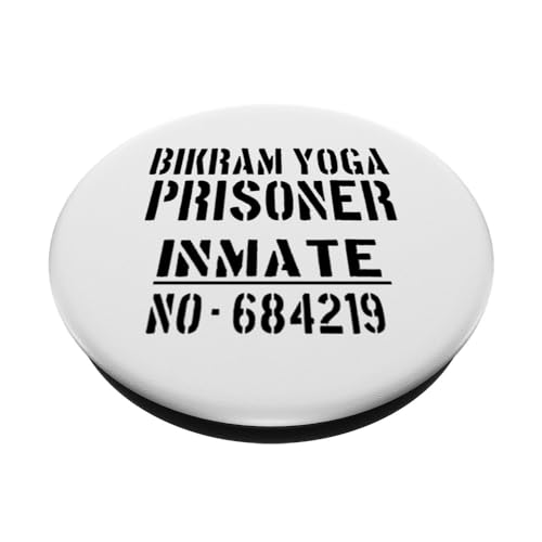 Bikram Yoga Instructor: Prison Preso Disfraz de Halloween PopSockets PopGrip Intercambiable