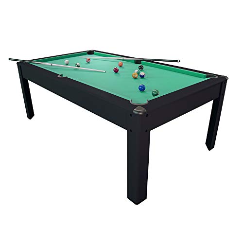 Billar Americano Harmony Convertible en Mesa - con accesorios-206,5 x 116,5 x 80 cm- Negro