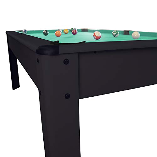 Billar Americano Harmony Convertible en Mesa - con accesorios-206,5 x 116,5 x 80 cm- Negro