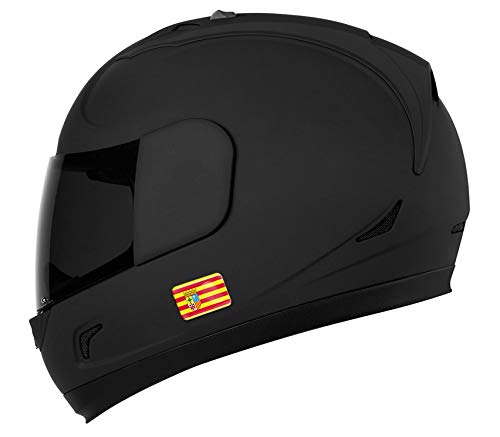 Biomar Labs® 2 x 3D Gel Pegatinas Siliconas Comunidad de España Aragón Bandera Emblema Aragonesa Español Stickers Zaragoza Spain Flag Adhesivos Auto Coche Moto Bicicleta Ordenador F 87