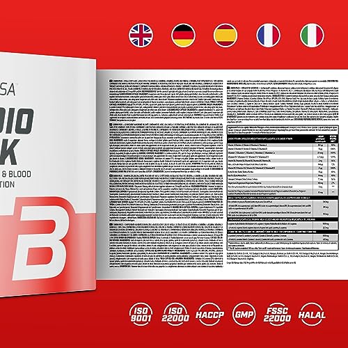 BioTechUSA Cardio Pack | Apoyo Cardiovascular | Función Cardíaca | Extractos de Hierbas | 17 ingredientes activos | Vitaminas | Minerales, 30 sobres