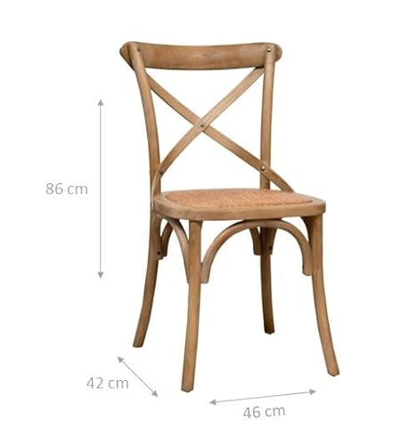 Biscottini Silla Escritorio Thonet en Madera L46xPR42xH86 - Sillas de Comedor - Muebles de Salon - Sillas Escritorio - Sillas Comedor - Silla - Sillas Cocina - Sillas - Mueble Salon