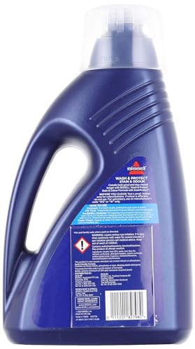 BISSELL Formula Wash & Protect Detergente | Elimina Manchas y Refresca | Para su Tapicería, Moquetas y Alfombras | 1,5 Litros | Compatible con ProHeat, StainPro y Big Green Series | 1086N