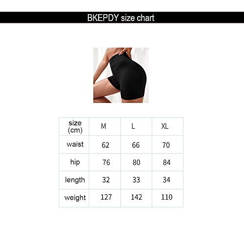 BKEPDY Pantalones Cortos Deportivos para Mujer Mallas Cortas Leggings Sin Costuras de Alta Cintura Pantalon Corto Boxer Shorts Elástica Push Up Deporte para Running Fitness Yoga