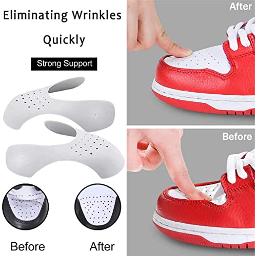 Bkrdty xd Protector Zapatillas 4 pares Antiarrugas Zapato Protector Puntera Zapato Prevenga Hendidura del Pliegue del Calzado Deportivo