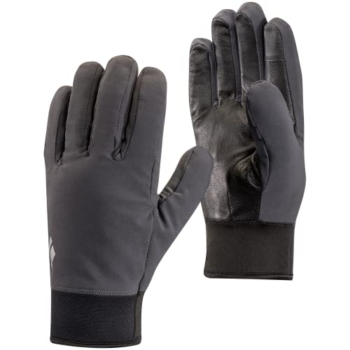 Black Diamond Midweight Softshell Guantes, Unisex Adulto, Smoke, Small