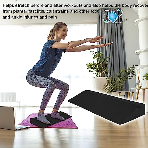 Bloques de cuña de yoga EVA,bloque de cuña de sentadillas largas,tabla inclinada de sentadillas for levantamiento de pesas, levantamiento de pesas,entrenamiento con pesas,sentadillas con barra (50 cm)