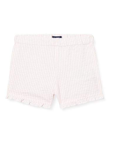 BLUE SEVEN Mädchen Shorts Pantalones Cortos, Rosa Gestreift Orig, 9-12 Months para Bebés