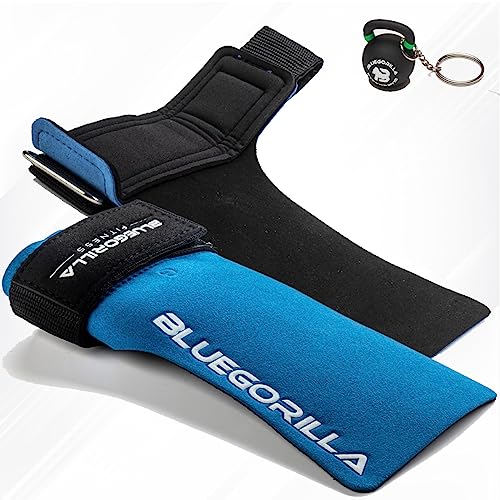 BLUEGORILLA Gecko. Calleras para Crossfit - Exclusivo Tejido técnico de Alta protección y Confort. Gimnasio,Box,calistenia, Neopreno de protección en muñeca. Llavero de Regalo (Extra Grande)