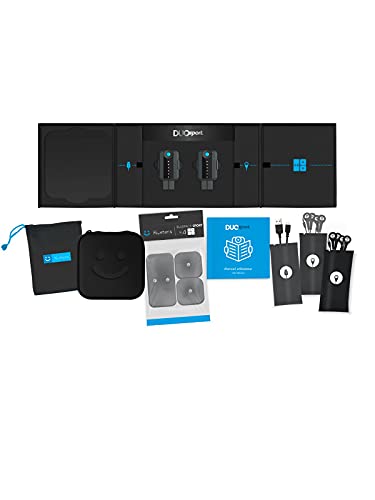 Bluetens , Electroestimulación Conectado Inalámbrico Duo Sport Dispositivo De Mu Unisex Adulto, Negro, Talla Única