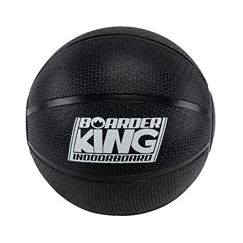 BoarderKING - Pelota de equilibrio 360°, Para tablas de equilibrio, Material goma resistente, Diámetro 20 cm, Negro